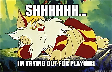 shhhhhh... im trying out for playgirl - shhhhhh... im trying out for playgirl  Sexy Snarf