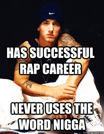 Has successful Rap Career never uses the word nigga  