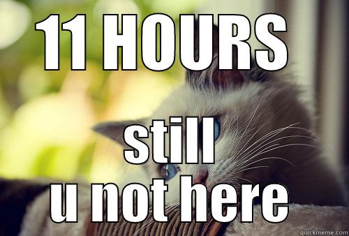 I WANT YOU - 11 HOURS  STILL U NOT HERE First World Problems Cat