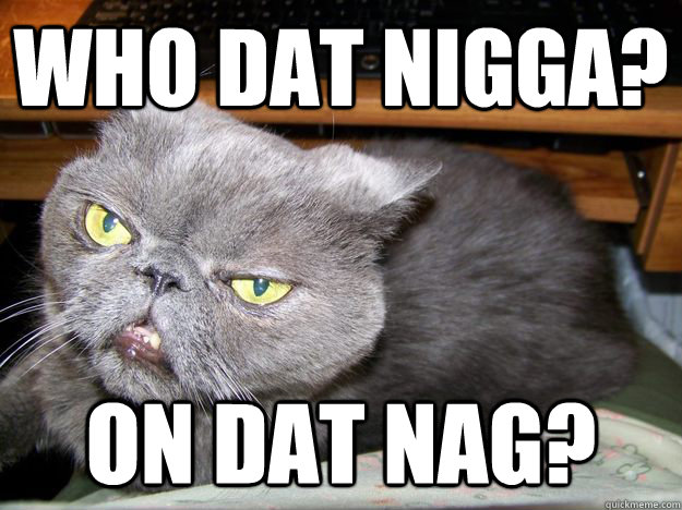 Who Dat Nigga? On dat NAg?  