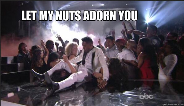 LET MY NUTS ADORN YOU  