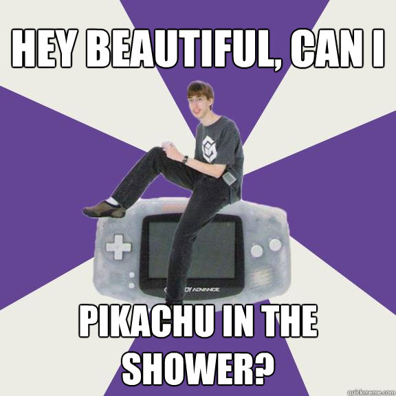 Hey beautiful, can I Pikachu in the shower?  Nintendo Norm