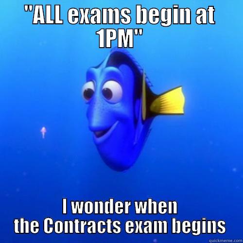 Happens for every exam - 