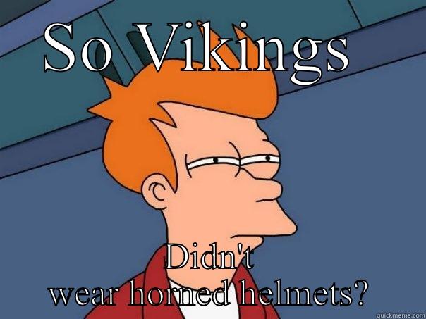 Viking Meme #1 - SO VIKINGS  DIDN'T WEAR HORNED HELMETS? Futurama Fry