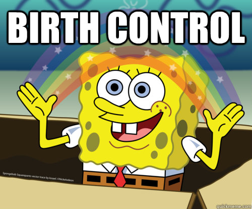 birth control   Spongebob rainbow