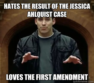 hates the result of the jessica ahlquist case loves the first amendment  Scumbag Jefferson Bethke