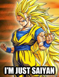  I'M just Saiyan  