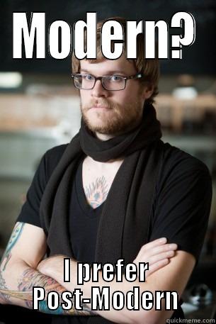 Post-Modern Magic - MODERN? I PREFER POST-MODERN Hipster Barista