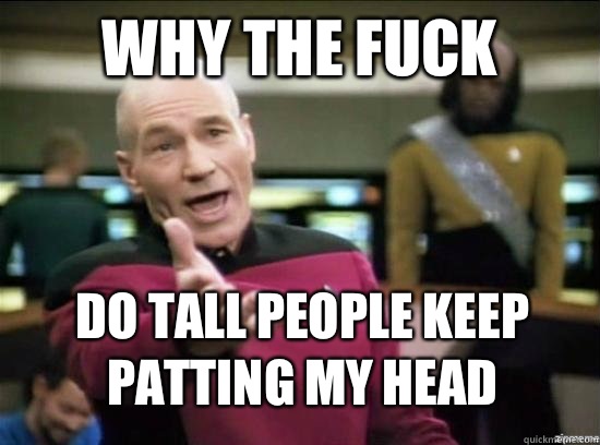 Why the fuck Do tall people keep patting my head - Why the fuck Do tall people keep patting my head  Misc