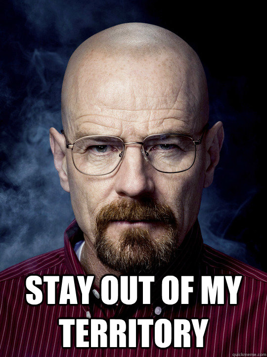  Stay out of my territory -  Stay out of my territory  Bad Luck Walter White