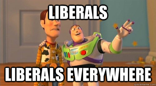 liberals Liberals everywhere  Buzz Kill