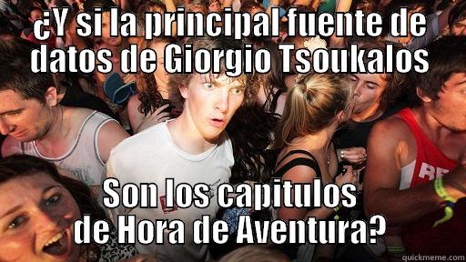 ¿Y SI LA PRINCIPAL FUENTE DE DATOS DE GIORGIO TSOUKALOS SON LOS CAPITULOS DE HORA DE AVENTURA? Sudden Clarity Clarence