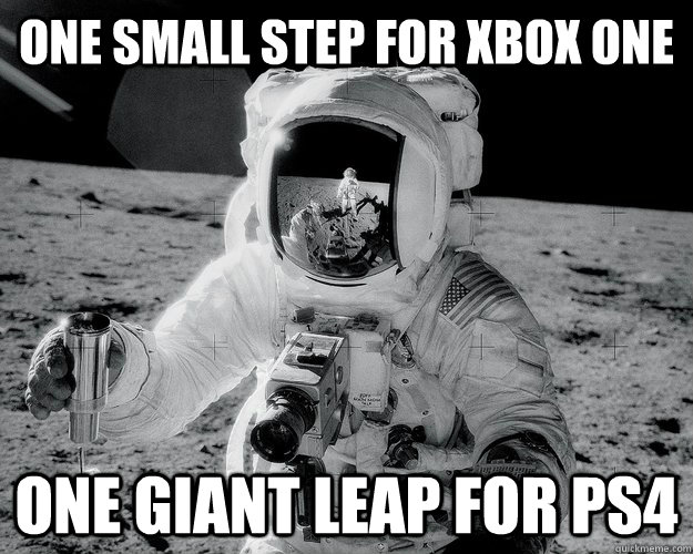One small step for Xbox One One giant leap for Ps4  Moon Man