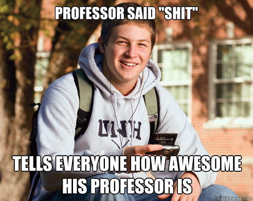 Professor said 
