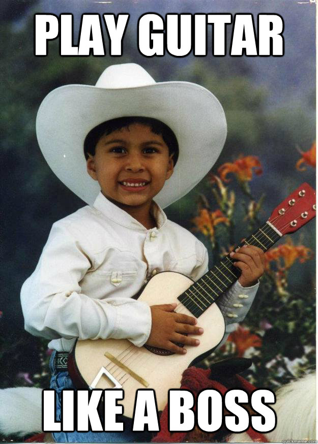 play guitar like a boss  