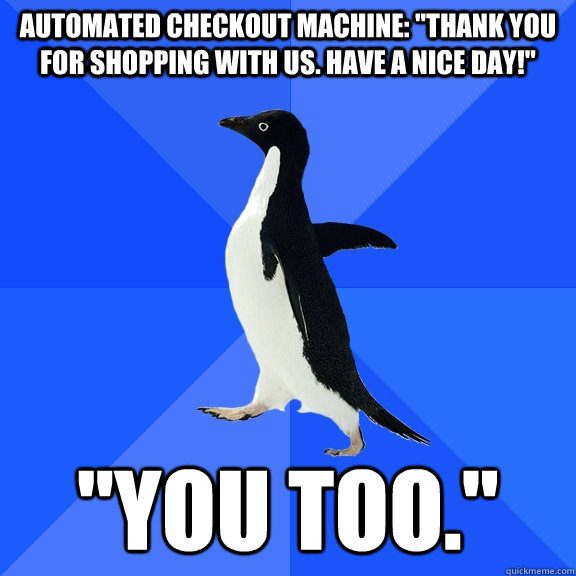 Automated checkout machine: 