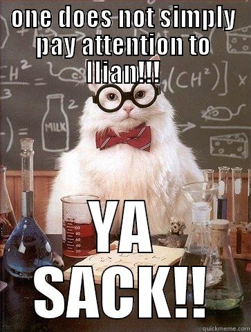 ONE DOES NOT SIMPLY PAY ATTENTION TO ILIAN!!! YA SACK!! Chemistry Cat