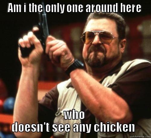 AM I THE ONLY ONE AROUND HERE WHO DOESN'T SEE ANY CHICKEN  Am I The Only One Around Here