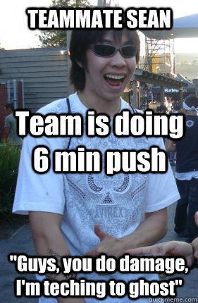 Team is doing 6 min push 