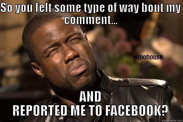 SO YOU FELT SOME TYPE OF WAY BOUT MY COMMENT... AND REPORTED ME TO FACEBOOK? Misc
