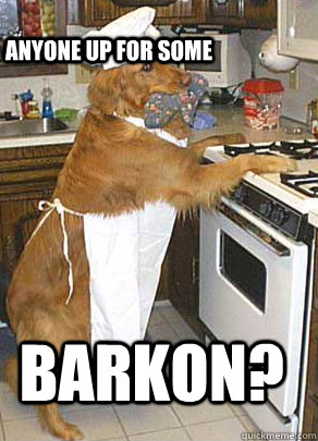 Barkon? Anyone up for some - Barkon? Anyone up for some  Chef Dog