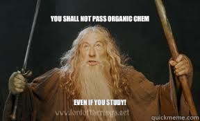 You Shall Not Pass Organic Chem Even if you study!   Organic Chemistry