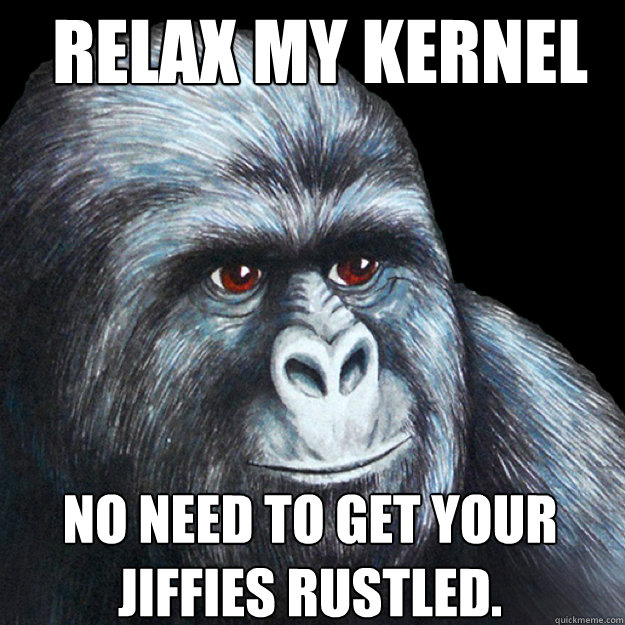 relax my kernel hertz no need to get your jiffies rustled. - relax my kernel hertz no need to get your jiffies rustled.  Misc