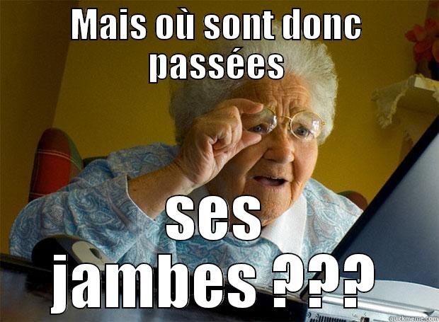 MAIS OÙ SONT DONC PASSÉES SES JAMBES ??? Grandma finds the Internet