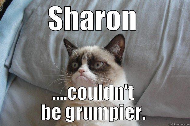 Officially grumpy - SHARON ....COULDN'T BE GRUMPIER. Grumpy Cat