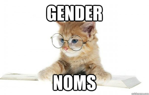 Gender  Noms - Gender  Noms  Cultural Studies Cat