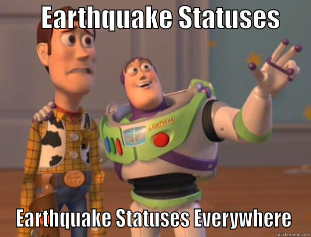         EARTHQUAKE STATUSES       EARTHQUAKE STATUSES EVERYWHERE Toy Story