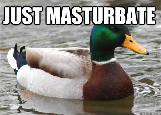 Just masturbate   Actual Advice Mallard