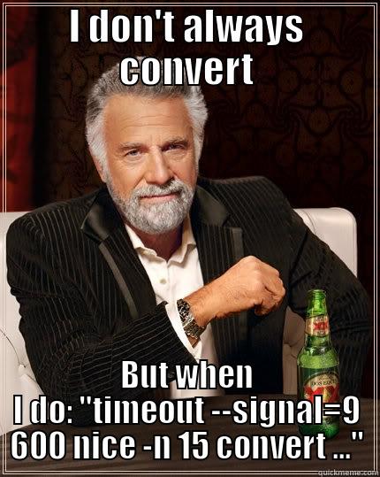 I DON'T ALWAYS CONVERT BUT WHEN I DO: 