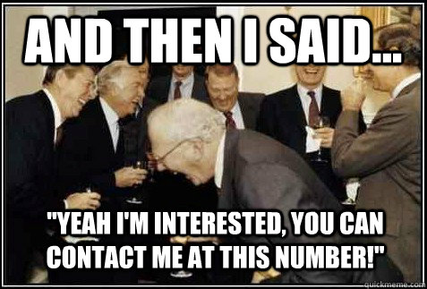 and then i said... 