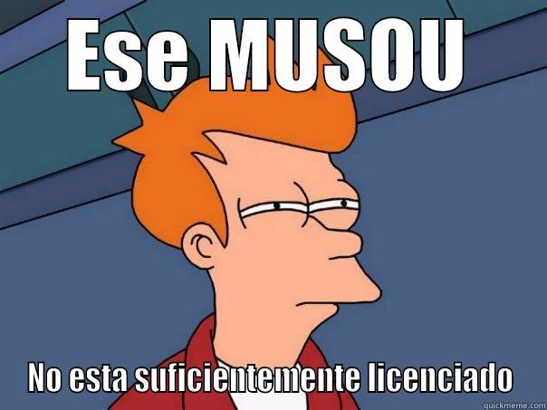 ESE MUSOU NO ESTA SUFICIENTEMENTE LICENCIADO Futurama Fry