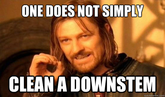One Does Not Simply clean a downstem  Boromir