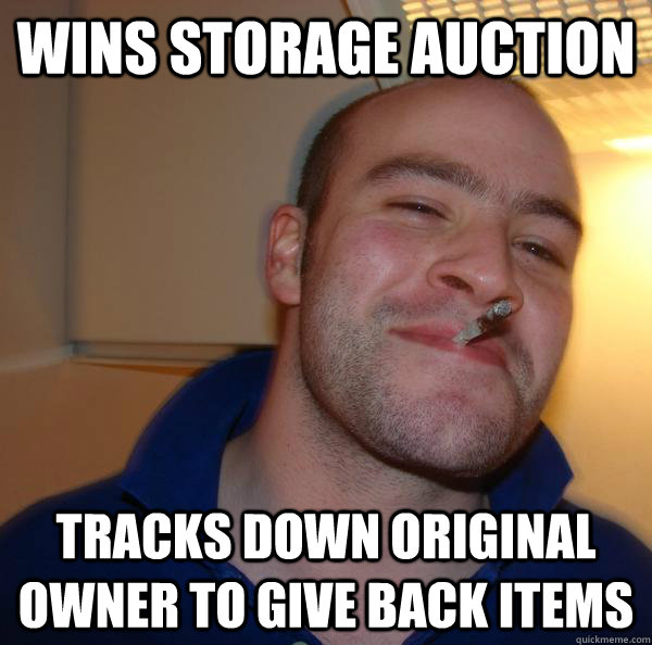 Wins storage auction Tracks down original owner to give back items - Wins storage auction Tracks down original owner to give back items  Misc