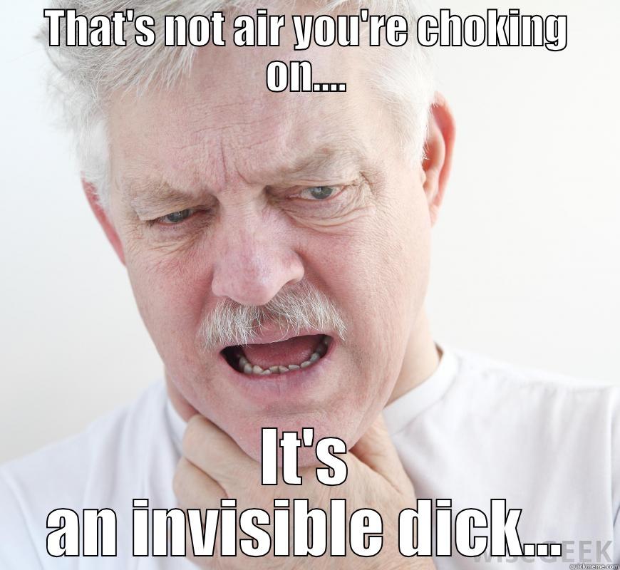 invisi dick - THAT'S NOT AIR YOU'RE CHOKING ON.... IT'S AN INVISIBLE DICK... Misc