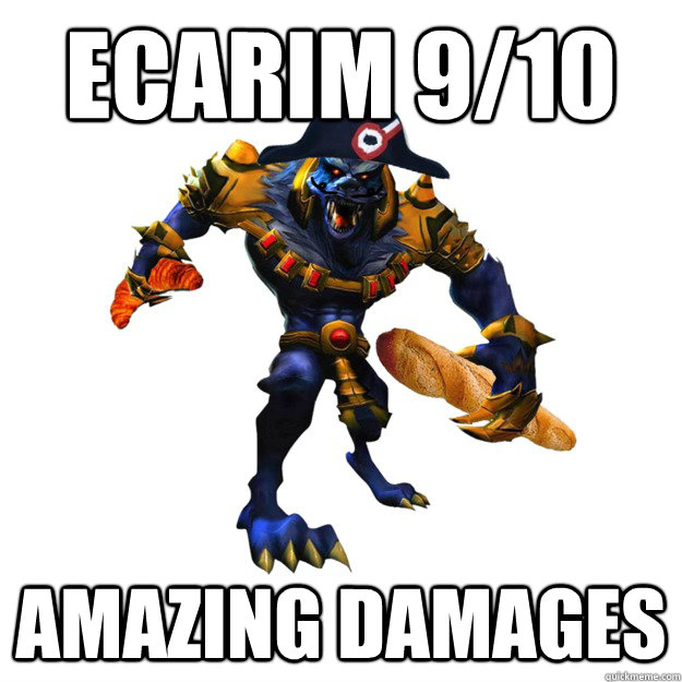 Ecarim 9/10 Amazing damages  Crvor Warwich