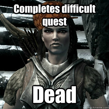 Completes difficult quest Dead  