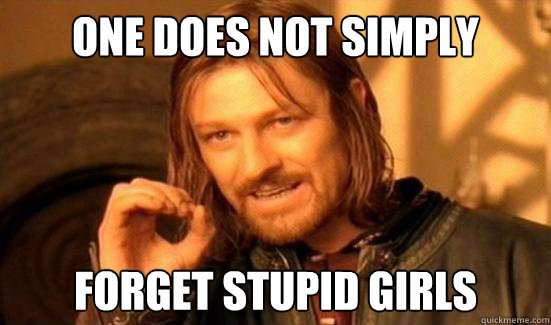 One Does Not Simply forget stupid girls   Boromir
