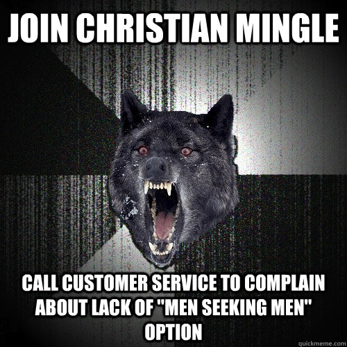 Join christian mingle call customer service to complain about lack of 