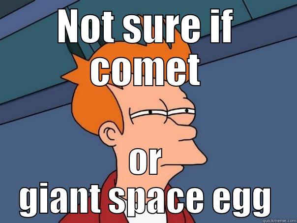NOT SURE IF COMET OR GIANT SPACE EGG Futurama Fry