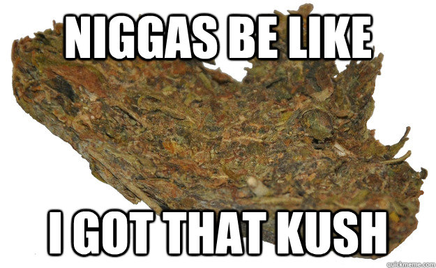 Niggas be like I got that kush  