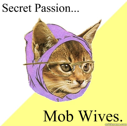 Secret Passion... Mob Wives. Caption 3 goes here  Hipster Kitty