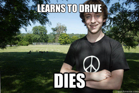 learns to drive dies  High School Sophomore