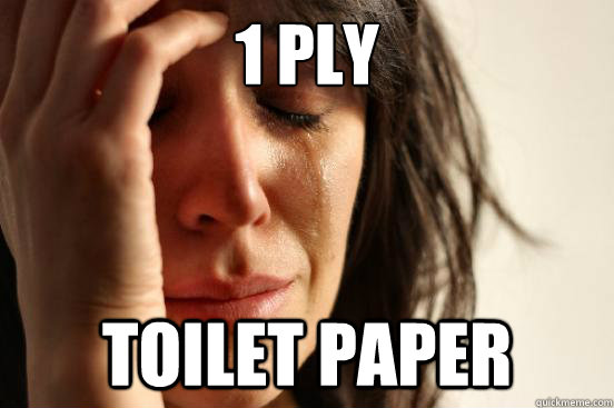 1 ply toilet paper - 1 ply toilet paper  First World Problems