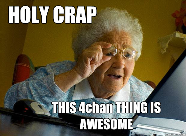 HOLY CRAP THIS 4chan THING IS AWESOME  Grandma finds the Internet