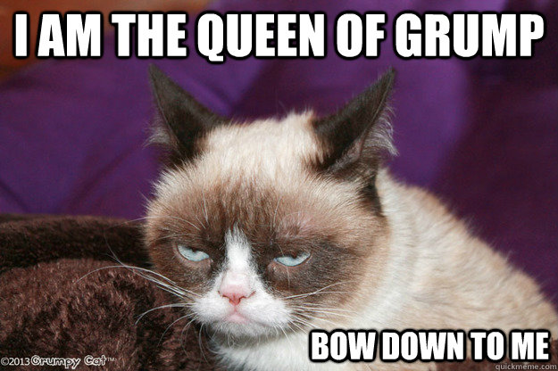 I am the queen of grump Bow down to me - I am the queen of grump Bow down to me  Misc