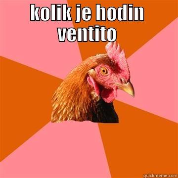 KOLIK JE HODIN VENTITO  Anti-Joke Chicken